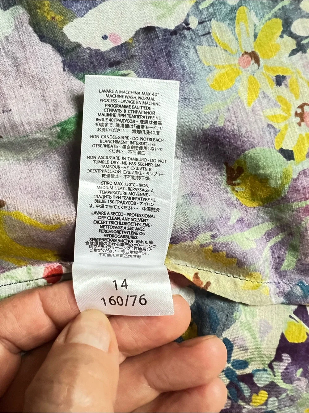 Stella McCartney Multicolor Floral Cotton Dress 14 yrs
